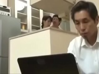 Japanese Asian Mom Cheating with her Young Son